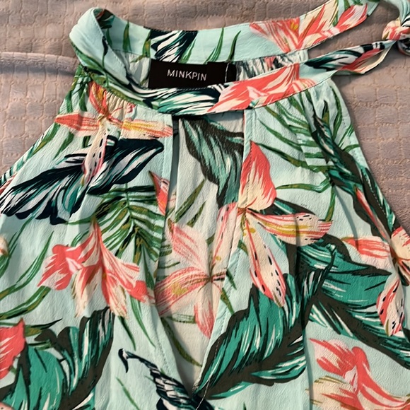 Mink pink summer tropical shirt - Picture 2 of 6